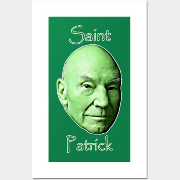 St. Patrick Stewart Wall Art by RetroZest